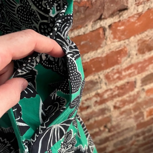 love the label green black floral cotton mini dress - Picture 3 of 3